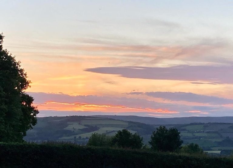 Sunset from Simon's Shed