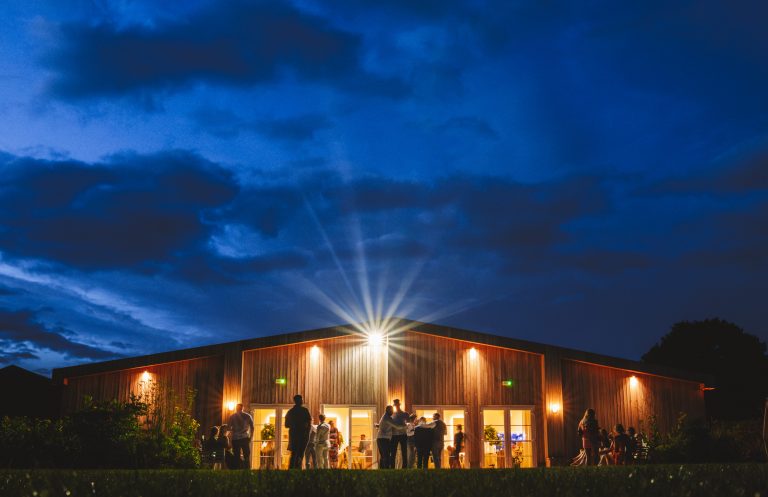 Eaton Manor Events Venue at Night