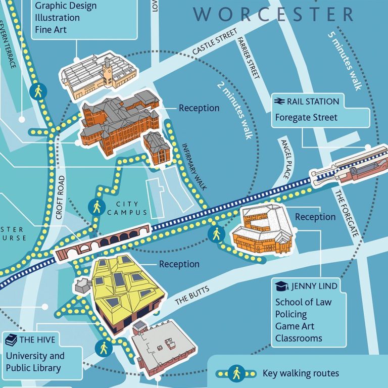 Worcester city map 768x768