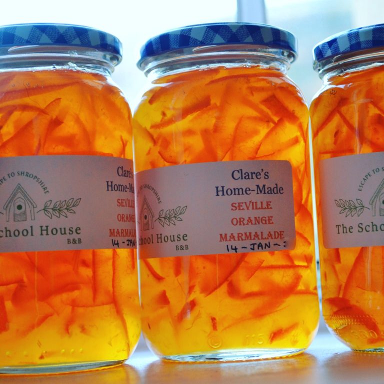 Marmalade made at the School House B&B