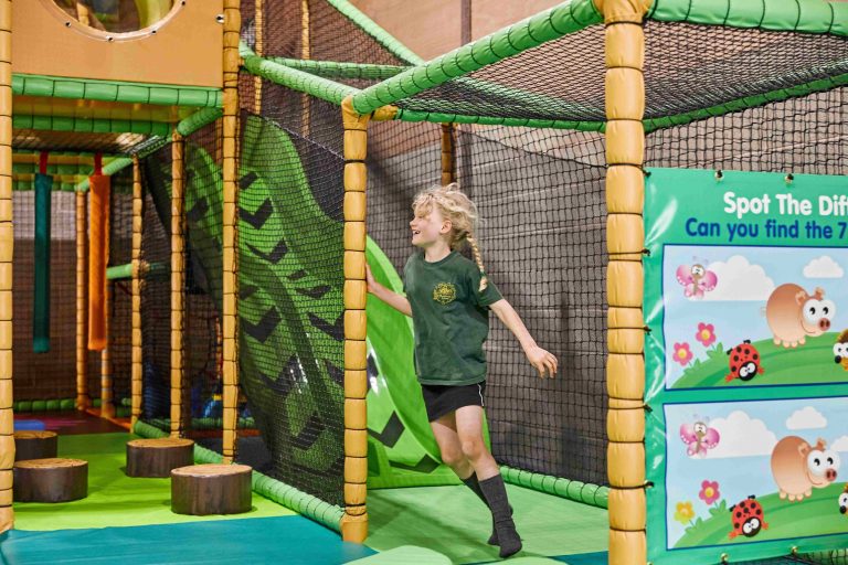 Large soft play area within the games barn